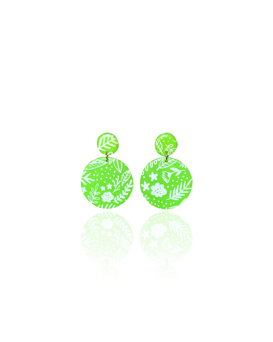 Boucles d’Oreilles Vertes